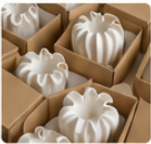 Ceramic vases packed in divided cartons before shipment